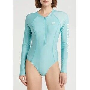 Billabong Beach Babe Surfsuit Women Large Swimsuit Long Sleeve Dusty Teal NEW